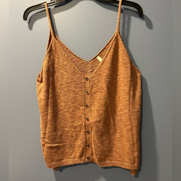 BE COOL Tops - BE COOL Pink Button-Up Camisole Top